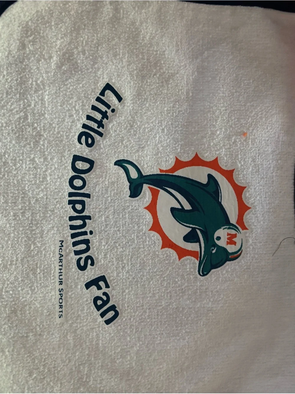 NFL Orange Little Dolphins Fan Baby Bib set of 3